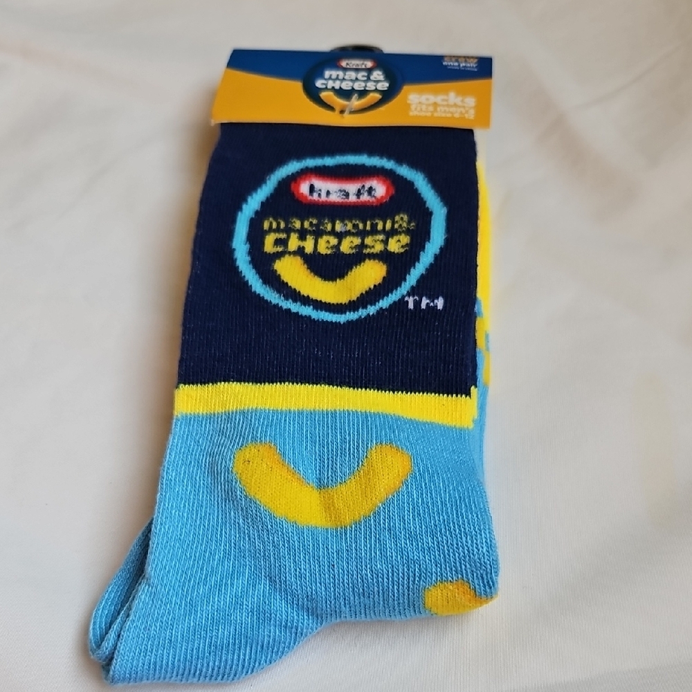 KRAFT MAC & CHEESE Mens Graphic Crew Socks 6-12
